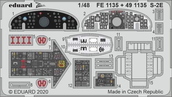 Intérieur Eduard 491135 S-2E KINETIC MODEL 1/48