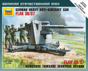 Zvezda 6158 Canon antiaérien lourd allemand FLAK 36/37 (8,8 cm) Art of Tactic 1/72