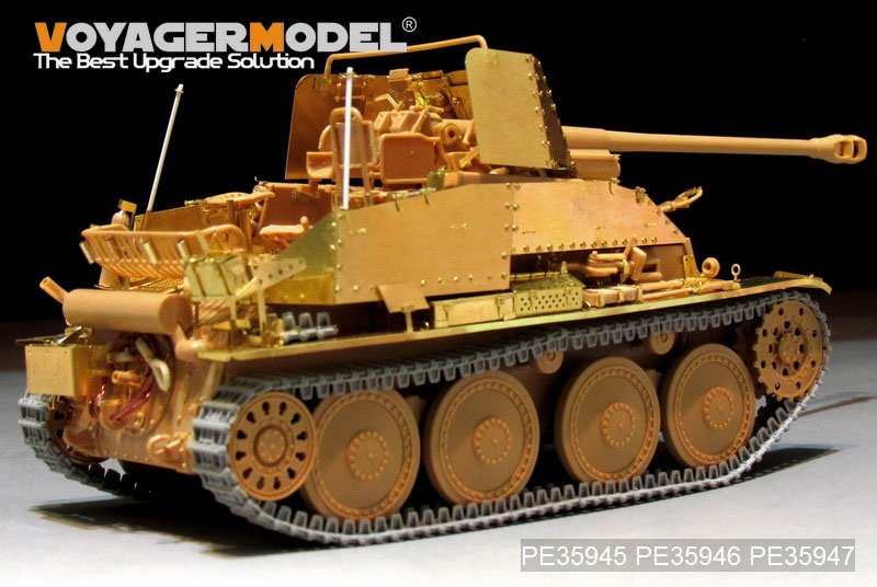 Maquette Voyager PE35945 Chasseur de chars allemand Marder III (Sd.Kfz.139) de la Seconde Guerre mondiale, à base de la maquette TAMIYA 35248 au 1/35 – Bild 4