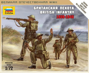 Zvezda 6166 Infanterie britannique (1939-1945) 1/72