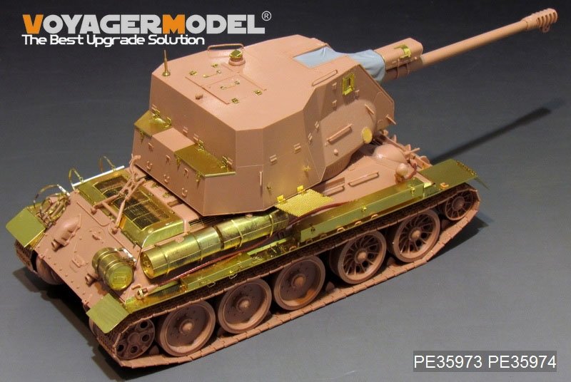 Maquette Voyager PE35973 T-34/122 SPG égyptien de base pour RFM 5013 1/35 – immagine 11