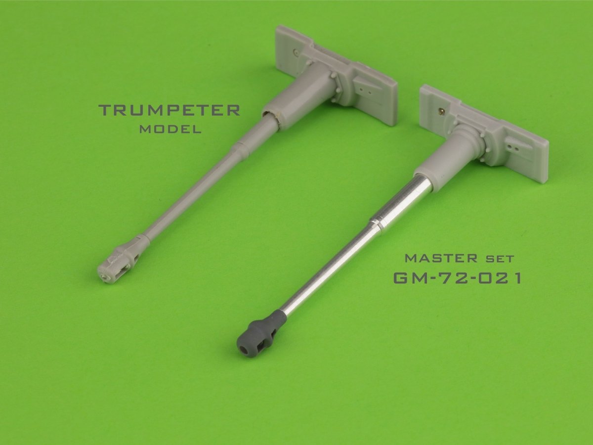 Master GM-72-021 PzKpfw VI Tiger I - MG-34 gun barrels &amp;amp; 88mm KwK36 L/56 with early muzzle break and standard gun mantlet 1/72 – zdjęcie 2