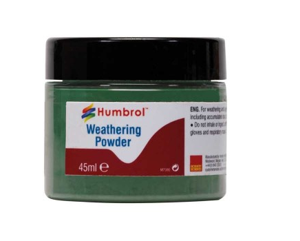 Humbrol AV0015 Poudre de vieillissement, oxyde de chrome vert, 45 ml 