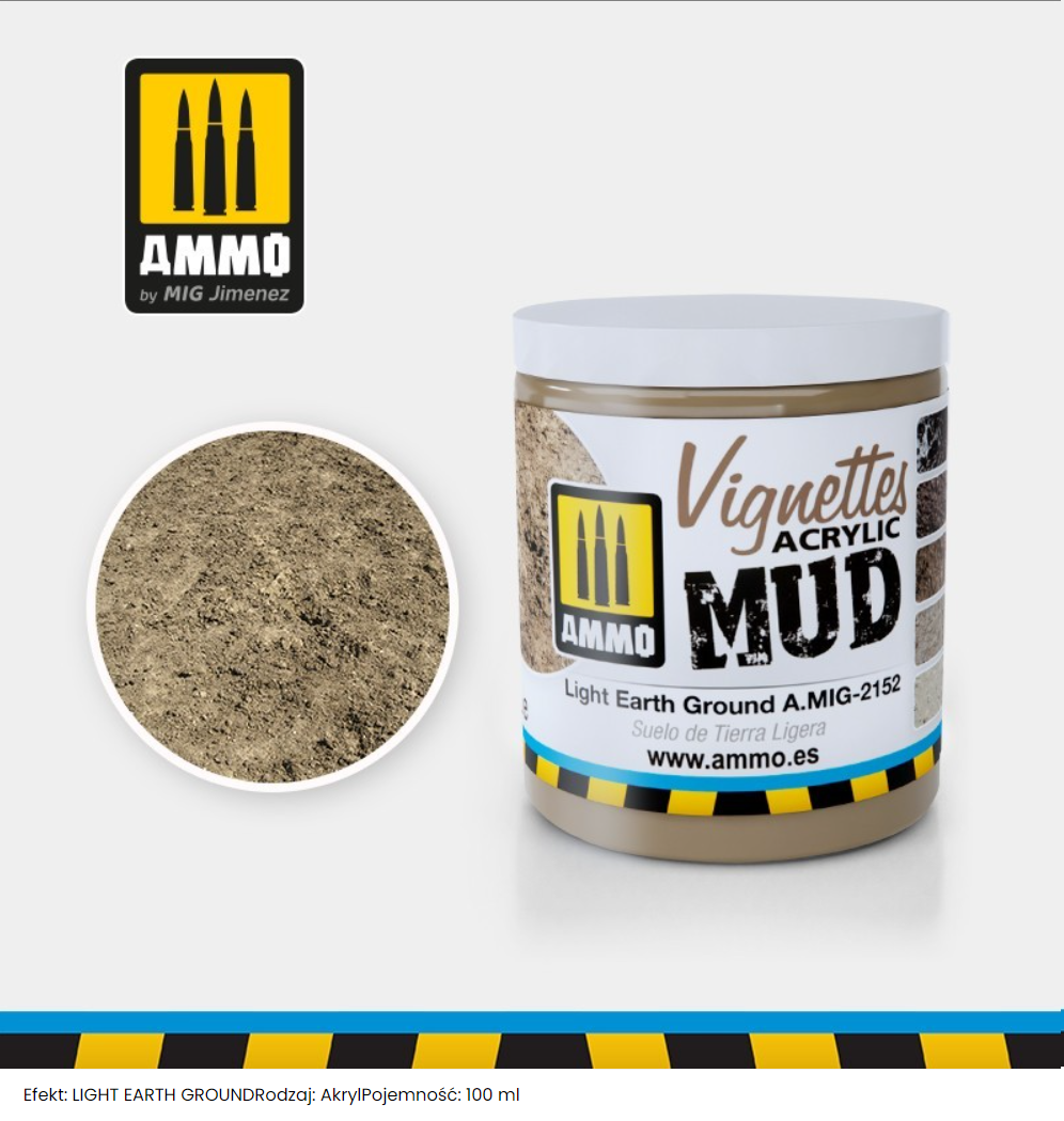 Munitions pour Mig 2152 TEXTURE : TERRE LÉGÈRE 100 mL