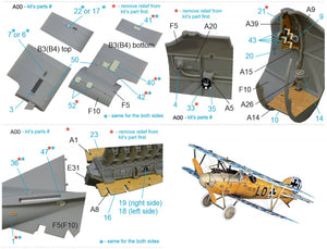 Intérieur imprimé en 3D et coloré sur papier décalcomanie (Wingnut Wings) Quinta Studio QD32085 Albatros DV 1/32  – immagine 3