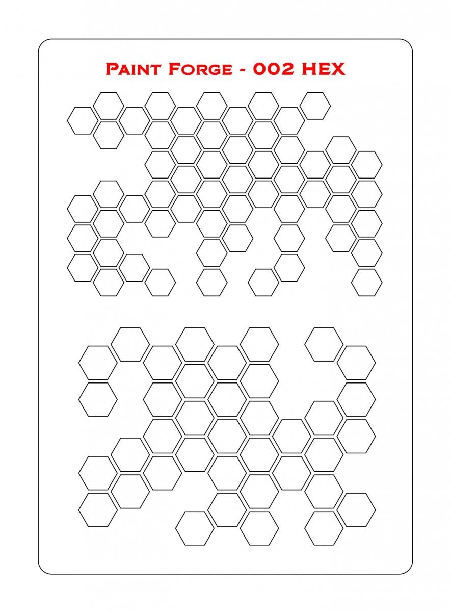 Pochoir Paint Forge PFST002M - HEXAGONAL 2 – image 2