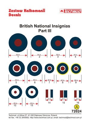 Techmod 72024 - Insignes nationaux britanniques III (1/72) – immagine 2