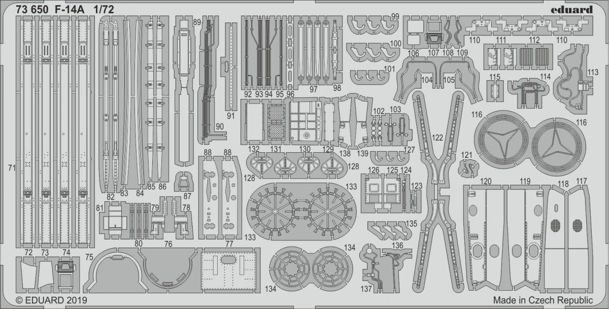 Eduard 73650 F-14A 1/72 FINE MOLDS – zdjęcie 2