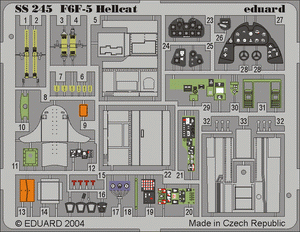 Maquette Eduard SS245 F6F-5 au 1/72 ACADEMY MINICRAFT