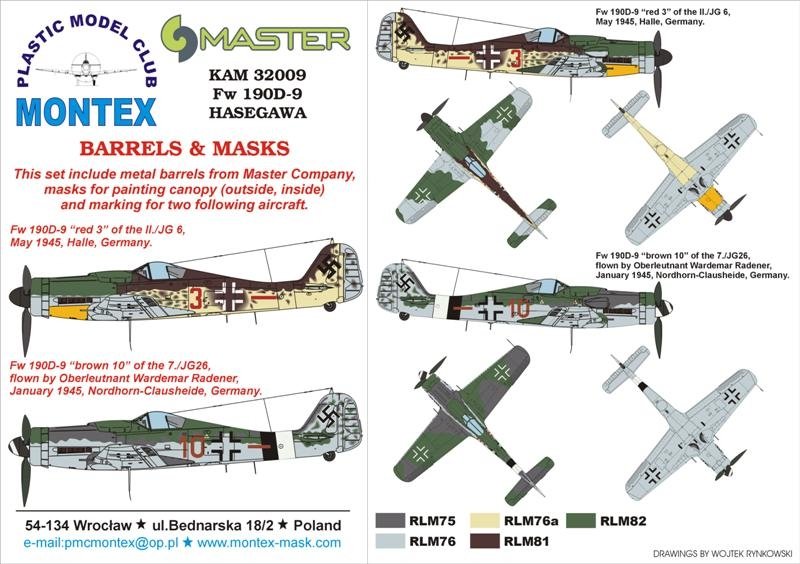 Montex KAM32009 Fw-190 D-9 1/32 