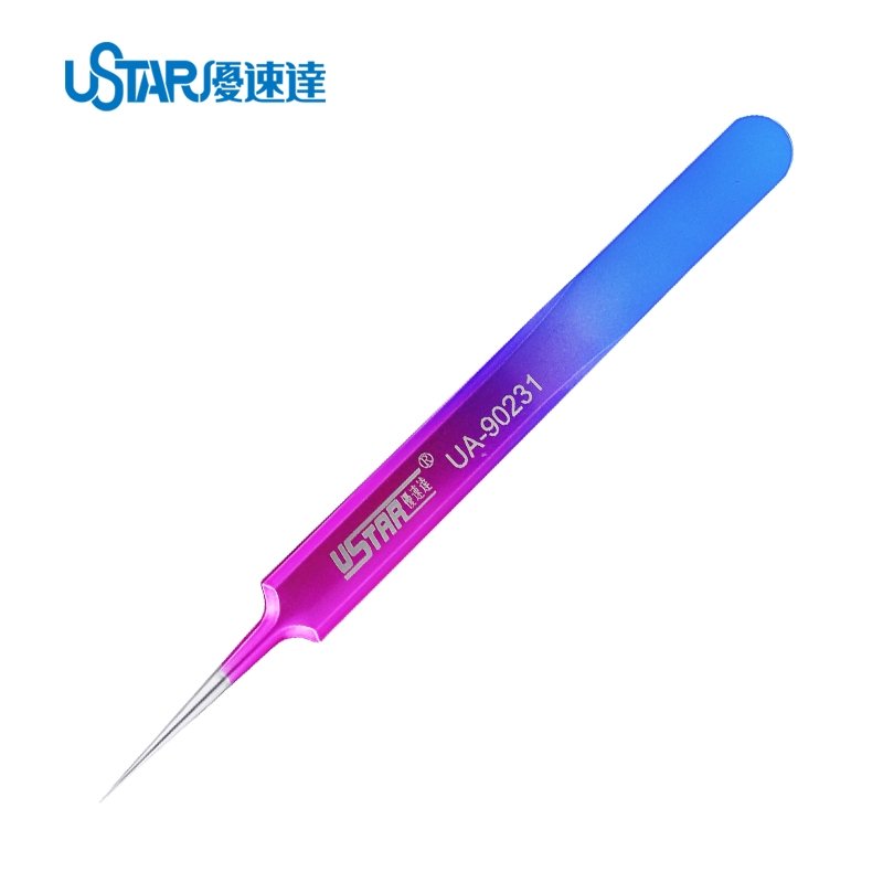 Pince à épiler colorée U-Star UA-90231 - Droite