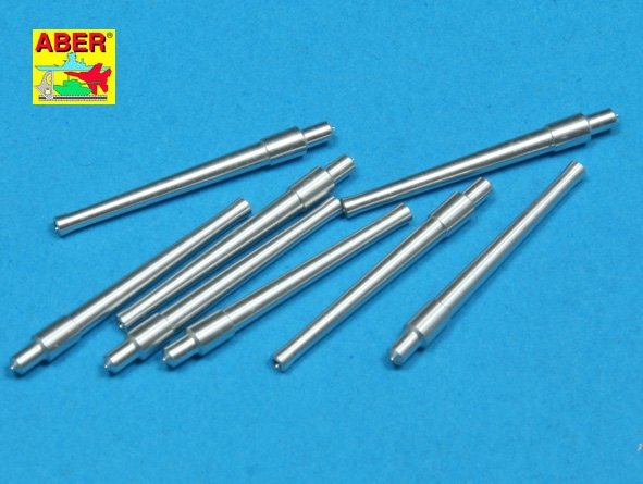 Aber 350L-31 Ensemble de 8 pièces de canons courts L42 Mk.I de 381 mm (15 pouces) pour Hood, Repulse, Queen Elisabeth, Vanguard (1/350)