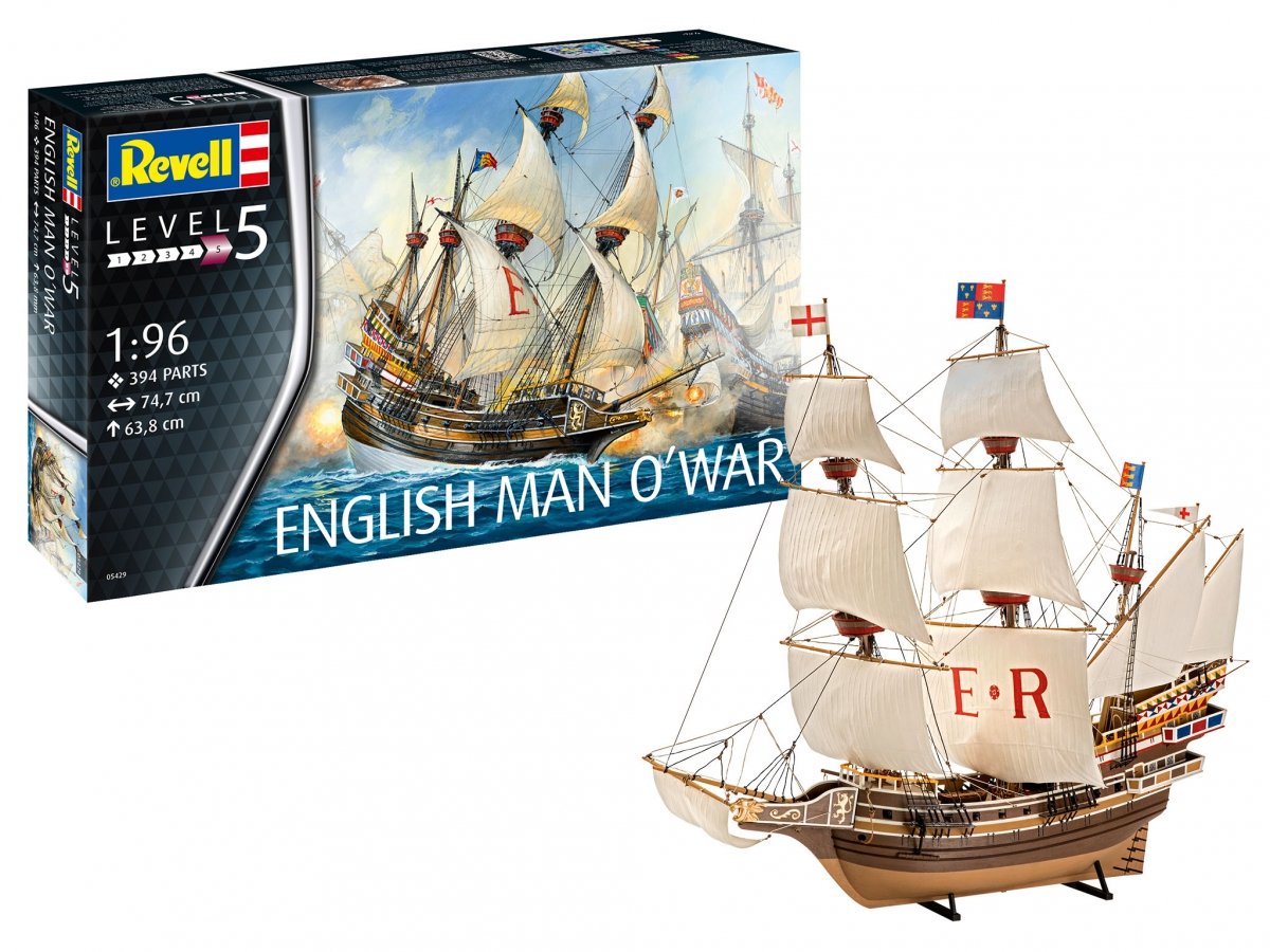 Revell 05429 Maquette anglaise Man O'War 1/96 