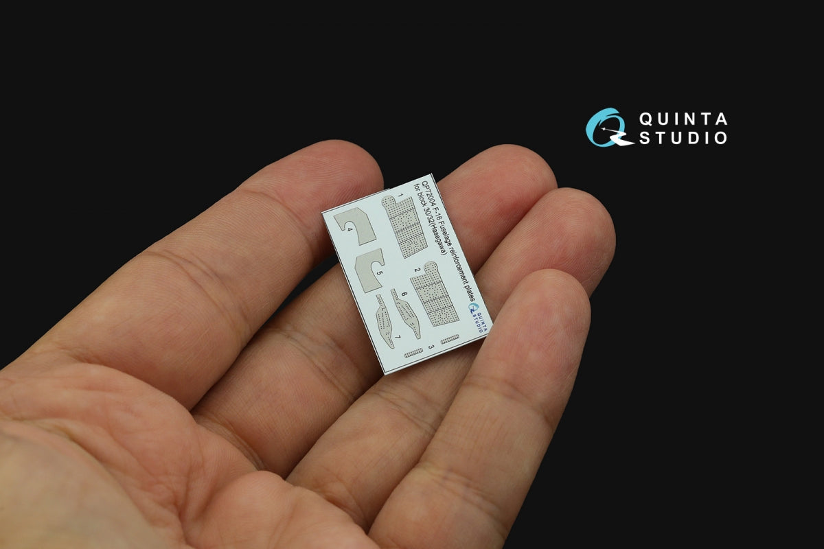 Quinta Studio QP72004 Plaques de renfort pour F-16 bloc 30/32 (Hasegawa) 1/72 – immagine 4