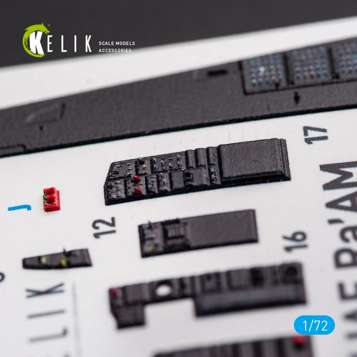KELIK K72054 F-15I IAF RA`AM - DÉCALCOMANIES 3D INTÉRIEURES POUR MAQUETTE GWH AU 1/72 – immagine 5