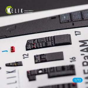 KELIK K72054 F-15I IAF RA`AM - DÉCALCOMANIES 3D INTÉRIEURES POUR MAQUETTE GWH AU 1/72 – immagine 5