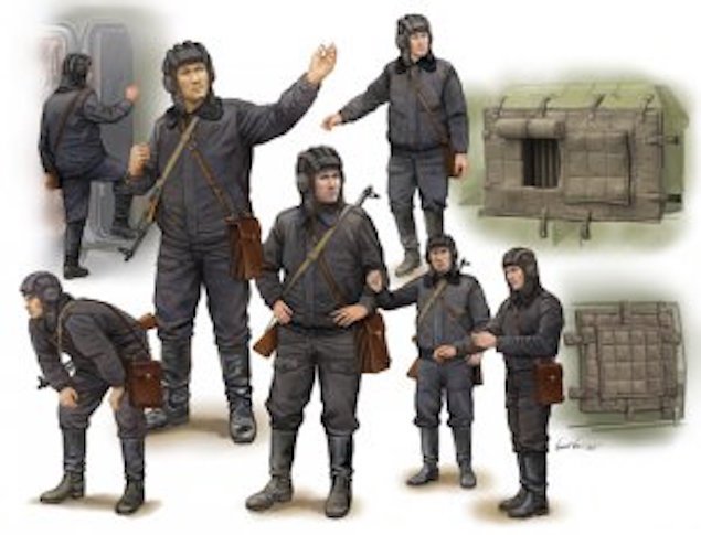 Trompette 00434 Soldat soviétique Scud B Équipage