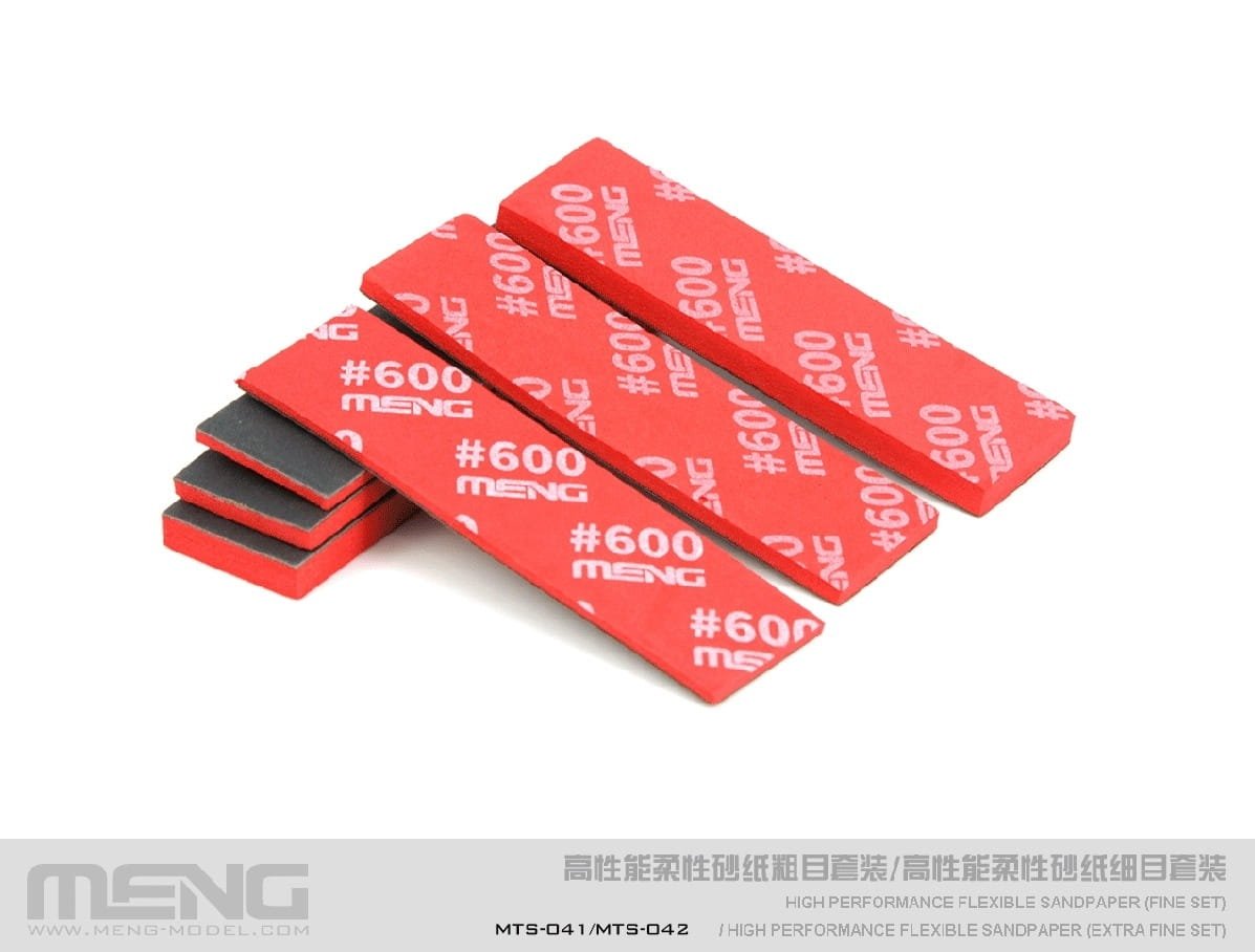 Papier de verre flexible haute performance Meng modèle MTS-042d (recharge extra fine/2000 feuilles) (kit de ponçage - recharge)