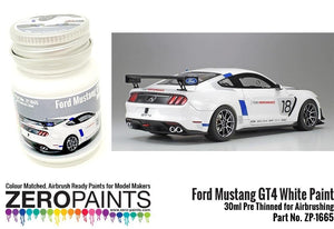Peinture Zero Paints 1665 Ford Mustang GT4 Blanc 30 ml