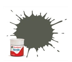 Peinture acrylique mate Humbrol AB0241 241 RLM 70 Gris-noir 14 ml