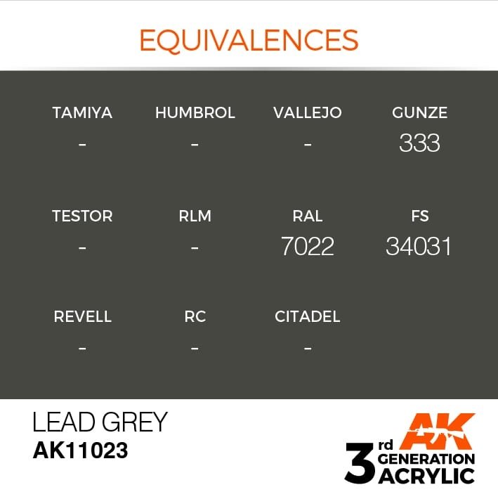 AK Interactive AK11023 Gris plomb 17 ml – image 3