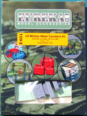EUREKA XXL E-051 Bidons d&amp;#39;eau militaires américains n° 2 (4 pièces) 1/35