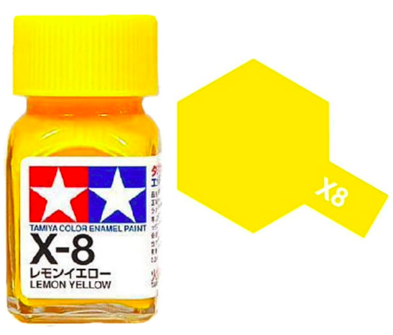Peinture émail Tamiya X8 Jaune citron (80008) 