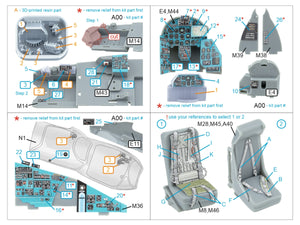 Quinta Studio QD+48516 Mi-24P Hind-F Intérieur coloré imprimé en 3D sur papier décalcomanie (Trumpeter) (avec pièces en résine imprimées en 3D) 1/48 – Bild 7