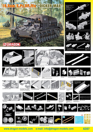 Dragon 6357 10.5cm K.Pz.Sfl.IVa Dicker Max 1/35 – image 2