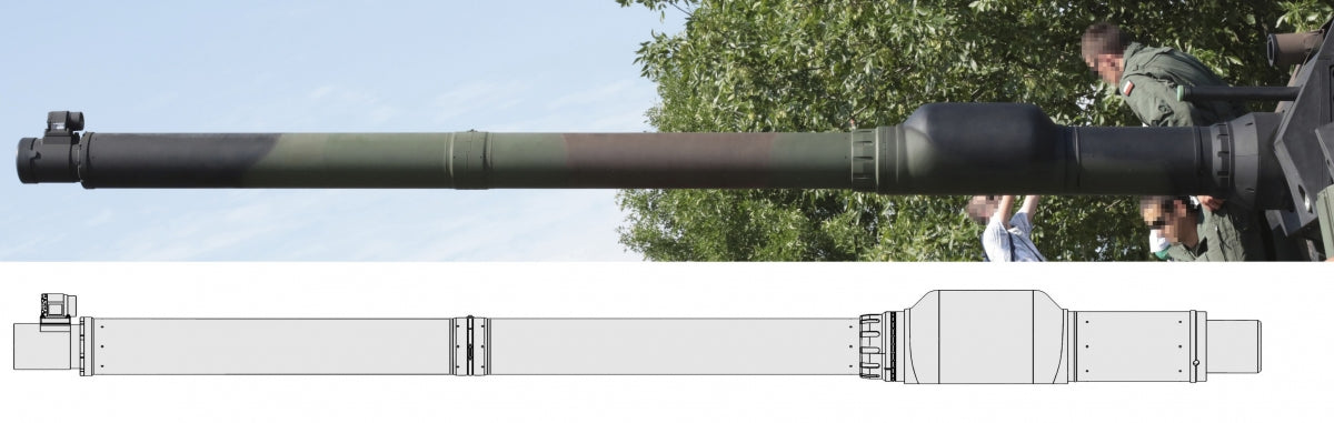 Master GM-35-060 K2 Black Panther - lufa działa Hyundai WIA CN08 120mm 55cal (do modelu Academy) 1/35 – zdjęcie 20