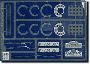 Pièces photo-découpées Hasegawa QG1 (72101) pour Corolla 1/24
