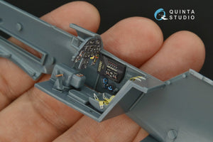 Intérieur imprimé en 3D et coloré sur papier décalcomanie Quinta Studio QD48161 Bf 109G-10 (Eduard) 1/48 – immagine 7