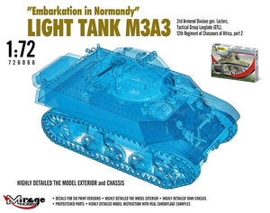 Mirage-Hobby 726066 &amp;quot;Le Débarquement de Normandie&amp;quot; Char Léger M3A3. 2e ADgén. Leclerc,GTL,12ème Régiment de Chasseurs d&amp;#39;Afrique, partie 2 1/72 – image 4