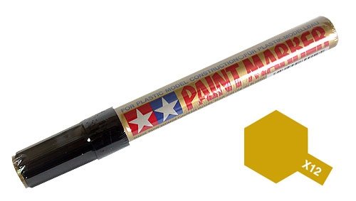 Tamiya 89012 X-12 Marqueur de peinture dorée 