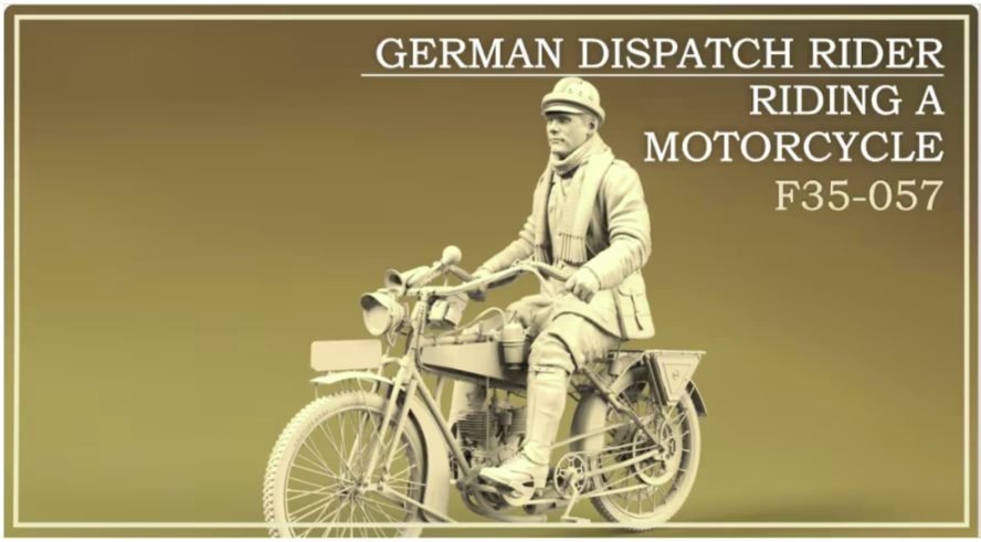 Copper State Models F35-057 Motard de liaison allemand à moto (moto non incluse) 1/35