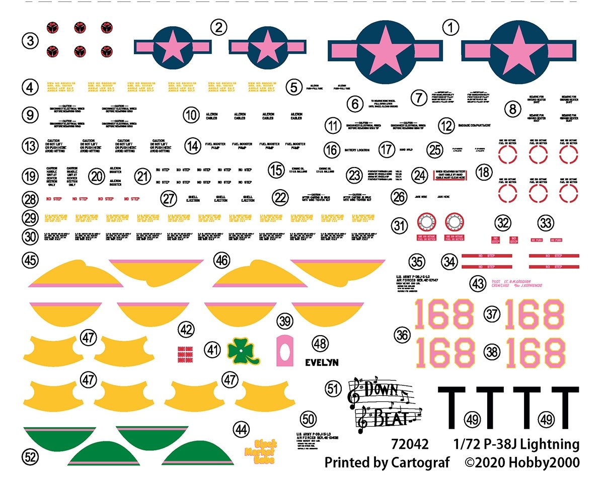 Hobby 2000 72042 P-38J Lightning - Pacific 1944 1/72 – image 2