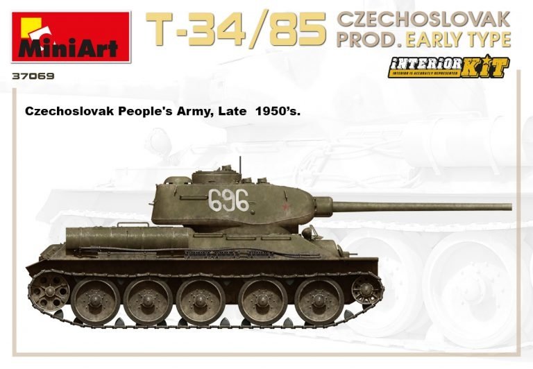Miniart 37069 T-34/85 Production tchécoslovaque Type précoce 1/35 – immagine 8