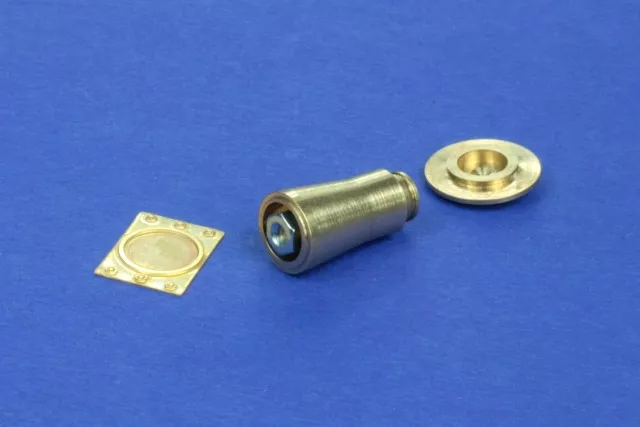 RB Model 35A08 Railroad round buffer turned and photo etch brass kit set contains two buffers 1/35 – zdjęcie 5