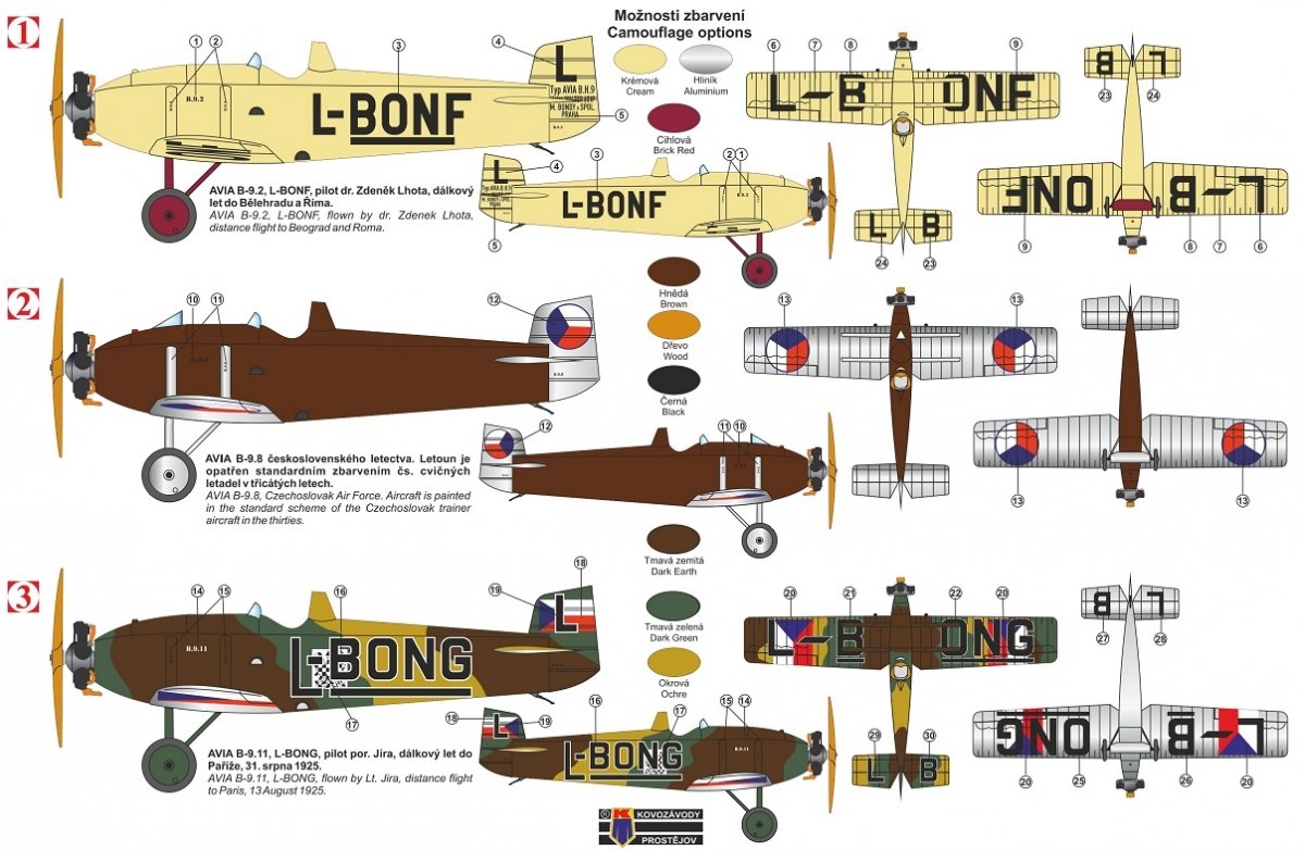 Kovozavody Prostejov KPM4819 Avia BH-9 « Boska » Monoplace 1/48  – image 2