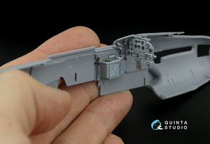 Intérieur imprimé en 3D et coloré sur papier décalcomanie pour maquette Zvezda QD48236 IL-2 1943 (biplace) Quinta Studio, échelle 1/48 – immagine 6