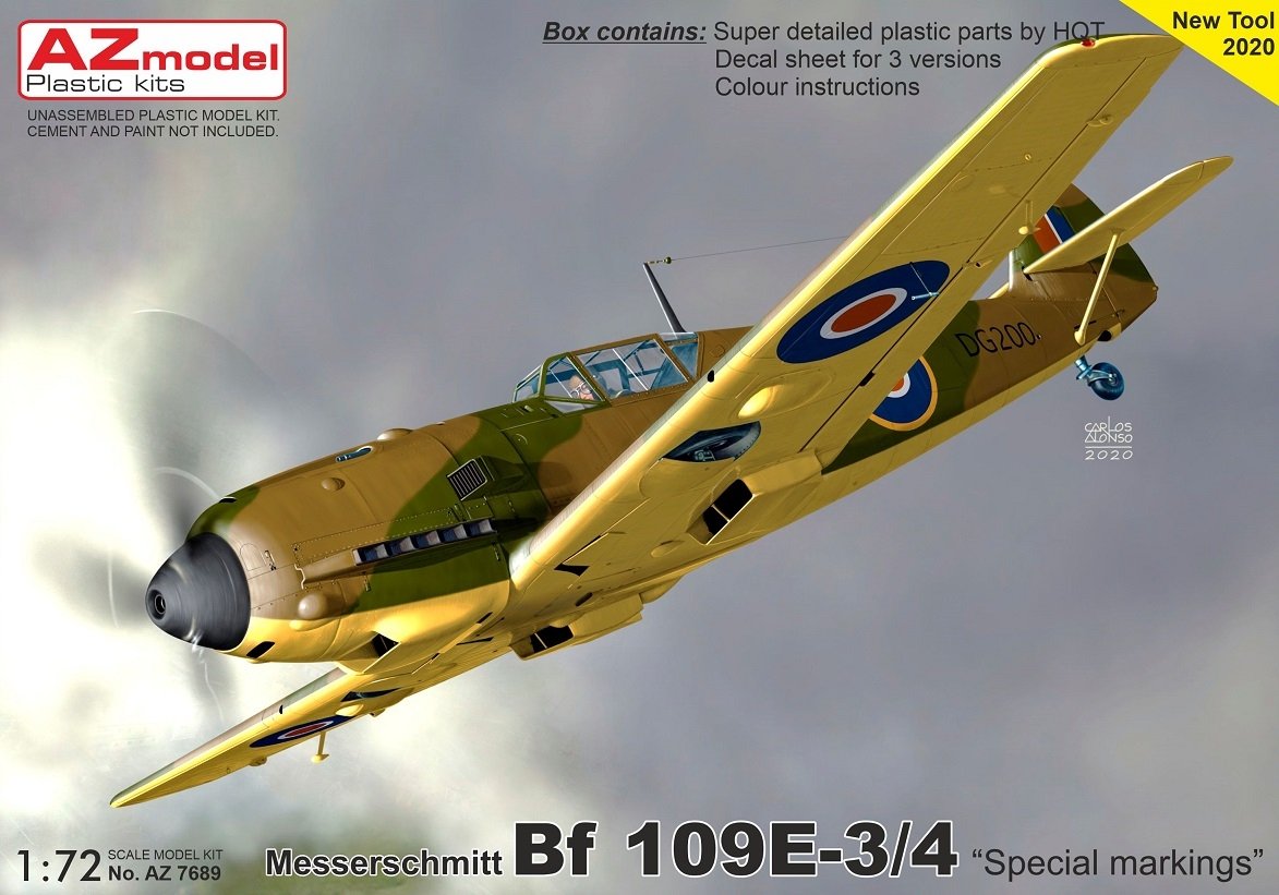 Maquette AZ7689 Bf 109E-3 « Marquage spécial » 1/72