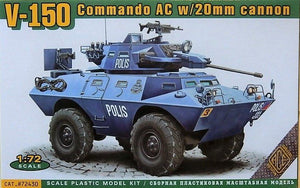 Ace 72430 Commando Car, canon de 20 mm ou 90 mm, échelle 1/72