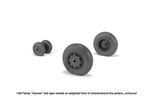Armory Models AW48411 Fairey Gannet, roues de type tardif avec pneus lestés à motif damier, échelle 1/48 – image 3