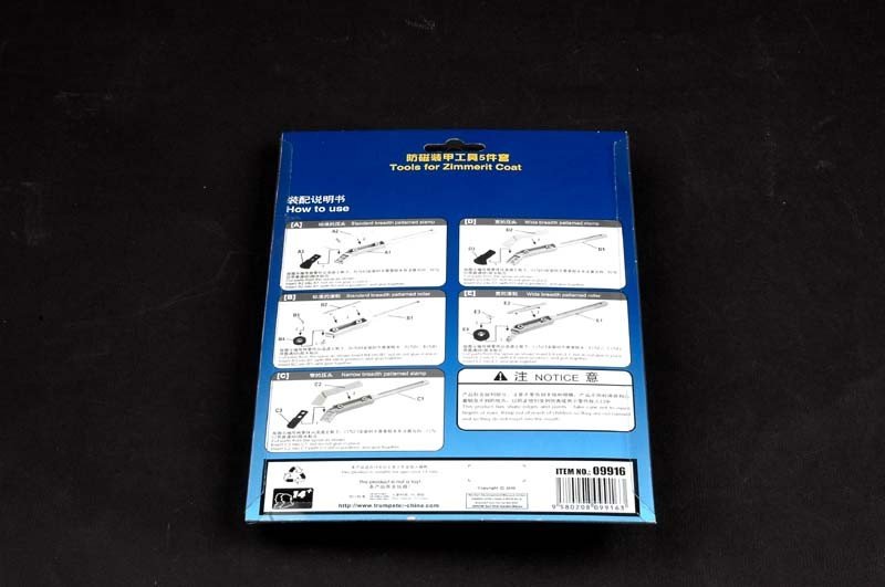 Trumpeter 09916 Tools for Zimmerit Coat – zdjęcie 3