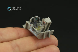 Intérieur imprimé en 3D et coloré sur papier décalcomanie Quinta Studio QD48279 F/A-18C (première génération) (HobbyBoss) 1/48  – image 10