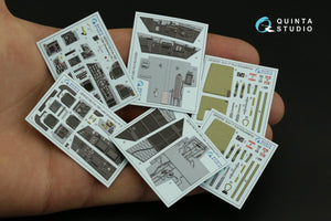 Intérieur imprimé en 3D et coloré sur papier décalcomanie Quinta Studio QD32156 F/A-18D (fin de production) (Academy) 1/32 – immagine 8