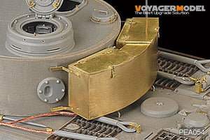 Maquette Voyager PEA054 Coffres de rangement pour char allemand Tiger I de la Seconde Guerre mondiale, production initiale n° 2 (pour DRAGON 6252/6600) 1/35