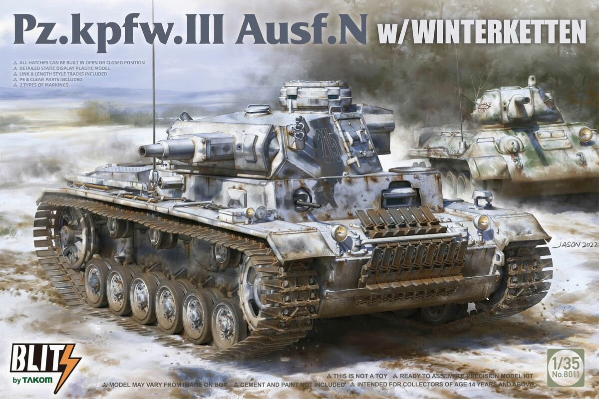 Takom 8011 Pz.Kpfw. Mauvais Ausf. N avec Winterketten 1/35