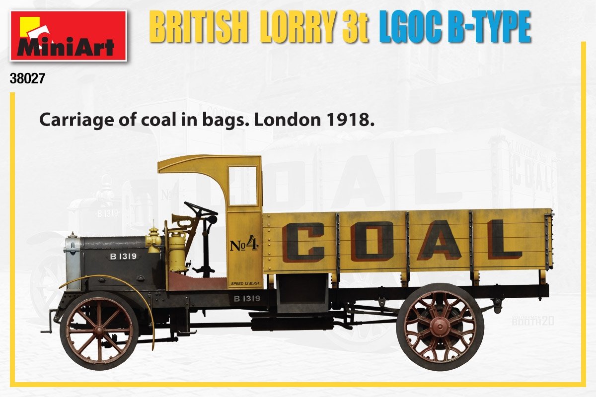MiniArt 38027 CAMION BRITANNIQUE 3T LGOC B-TYPE 1/35 – image 2