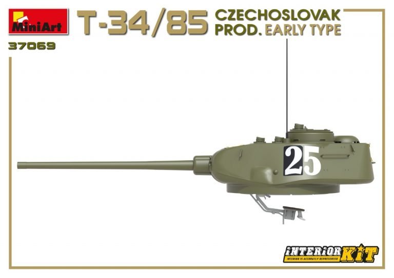 Miniart 37069 T-34/85 Production tchécoslovaque Type précoce 1/35 – immagine 15